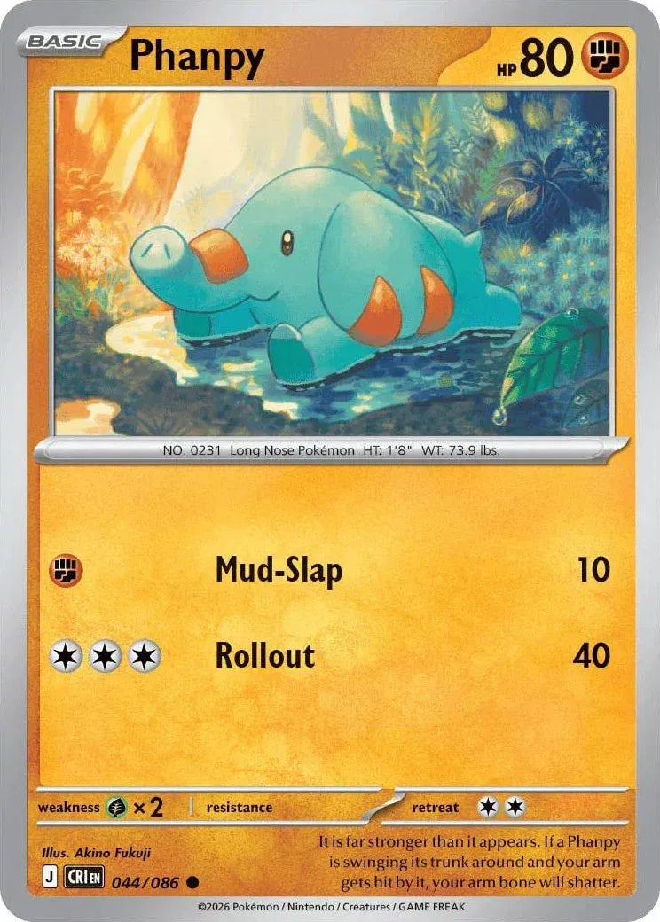 Phanpy - Chaos Rising (044/086 Reverse Holo)