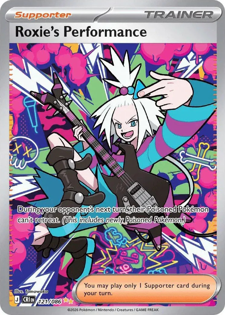 Roxie's Performance - Chaos Rising (Special Illustration Rare, 121/086 Holo)