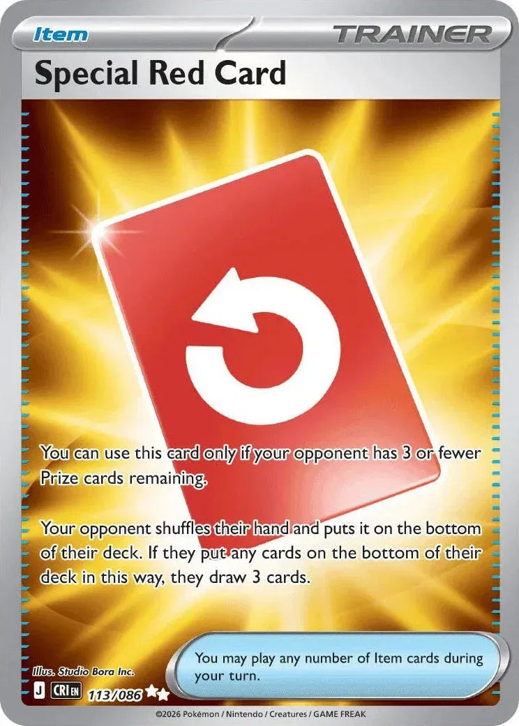 Special Red Card - Chaos Rising (Ultra Rare, 113/086 Holo)