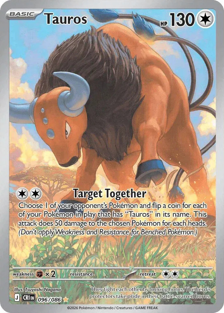 Tauros - Chaos Rising (Illustration Rare, 096/086 Holo)