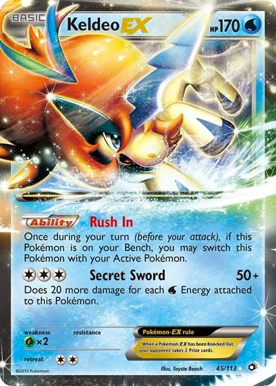 Keldeo EX - Legendary Treasures (Ultra Rare)