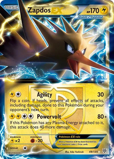 Zapdos EX (Team Plasma) - Plasma Storm (Ultra Rare)