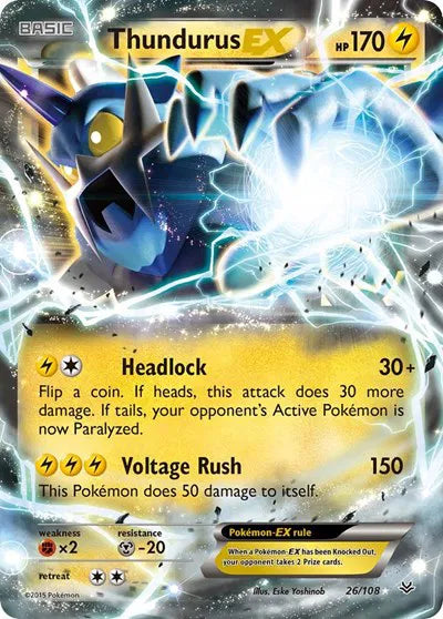 Thundurus EX - Roaring Skies (Ultra Rare)