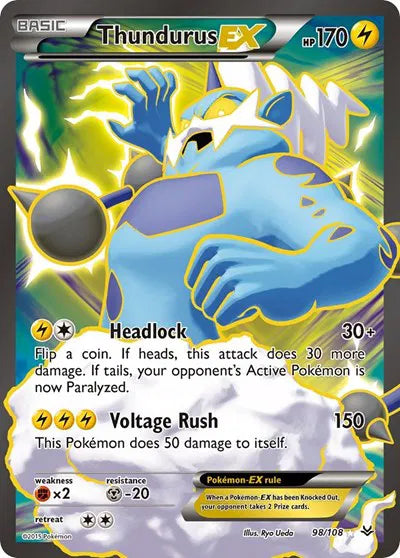 Thundurus EX (98 Full Art) - Roaring Skies (Ultra Rare)